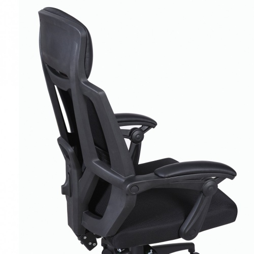 Кресло офисное Brabix Nexus ER-401 сетка/ткань/экокожа, черное 531835 фото 8